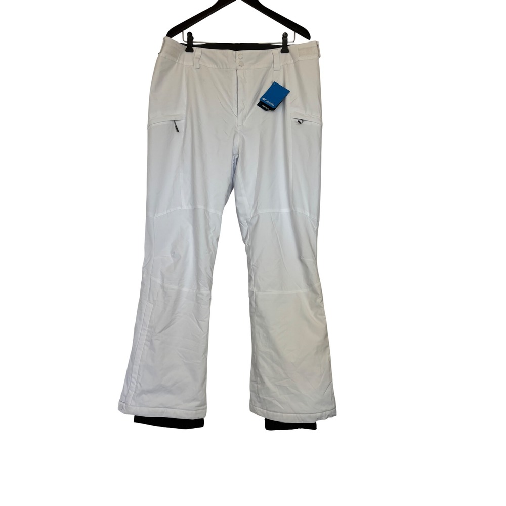 Columbia Womens Kick Turner II Insulated Snow Pants White XL Regular WL2562-101